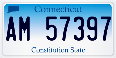 CT license plate AM57397
