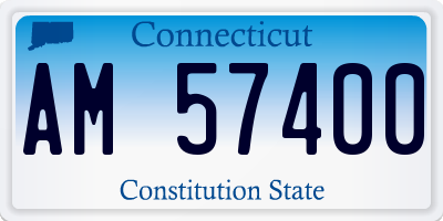 CT license plate AM57400