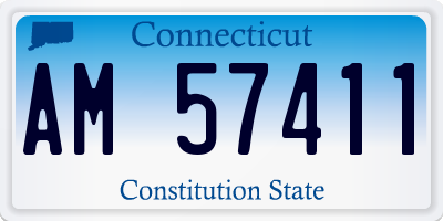 CT license plate AM57411