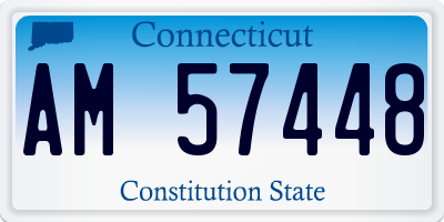 CT license plate AM57448