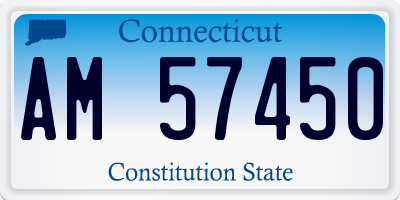 CT license plate AM57450