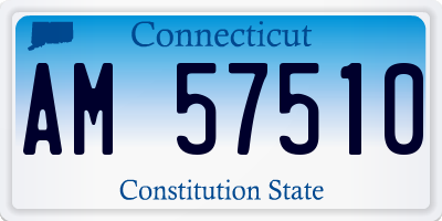 CT license plate AM57510