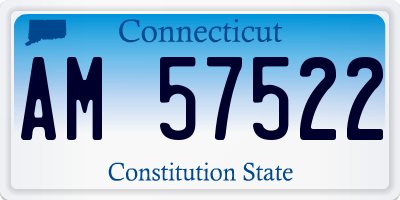 CT license plate AM57522
