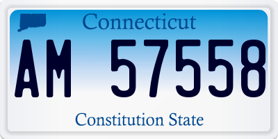 CT license plate AM57558