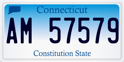 CT license plate AM57579