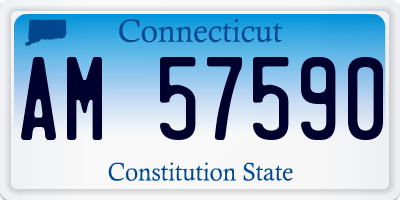 CT license plate AM57590