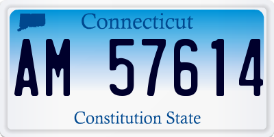 CT license plate AM57614