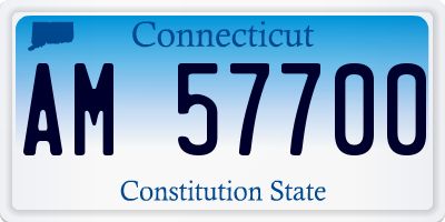CT license plate AM57700