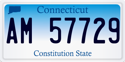 CT license plate AM57729