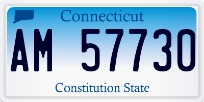 CT license plate AM57730