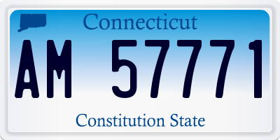 CT license plate AM57771