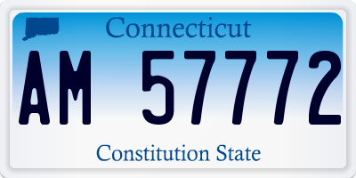 CT license plate AM57772