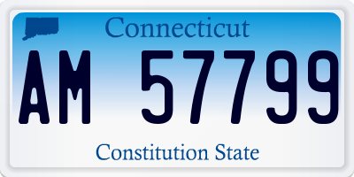CT license plate AM57799