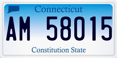 CT license plate AM58015
