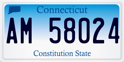 CT license plate AM58024