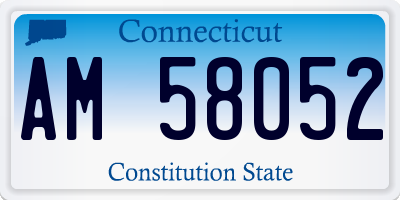 CT license plate AM58052