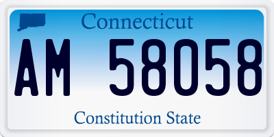 CT license plate AM58058
