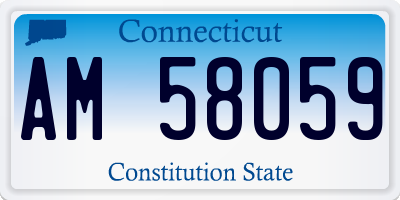 CT license plate AM58059