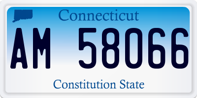 CT license plate AM58066