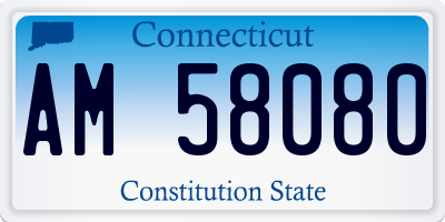 CT license plate AM58080