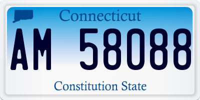 CT license plate AM58088