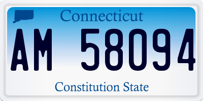 CT license plate AM58094