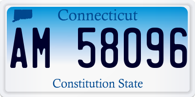 CT license plate AM58096