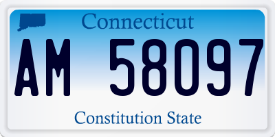 CT license plate AM58097