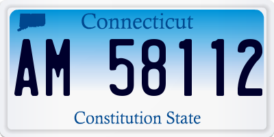 CT license plate AM58112