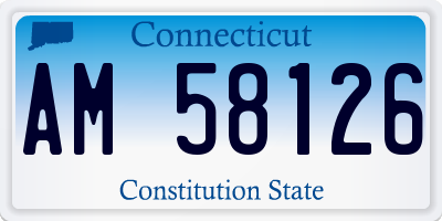 CT license plate AM58126