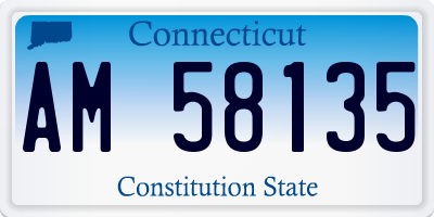 CT license plate AM58135