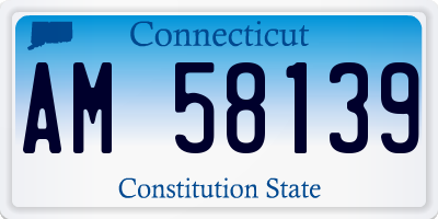 CT license plate AM58139