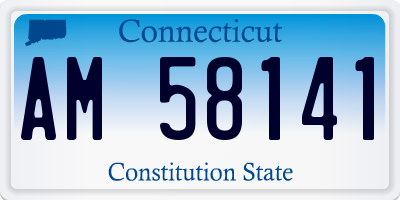 CT license plate AM58141