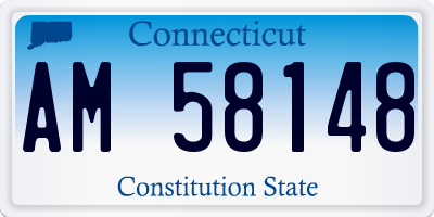 CT license plate AM58148