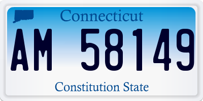 CT license plate AM58149