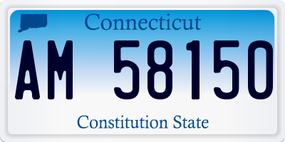 CT license plate AM58150