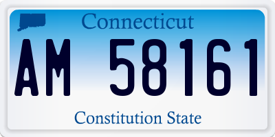 CT license plate AM58161