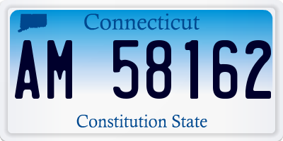 CT license plate AM58162