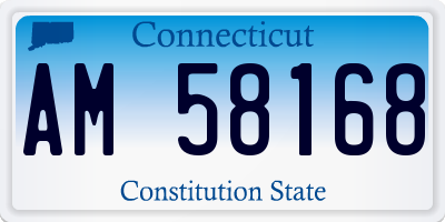 CT license plate AM58168