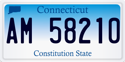 CT license plate AM58210