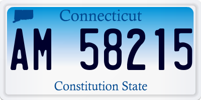 CT license plate AM58215
