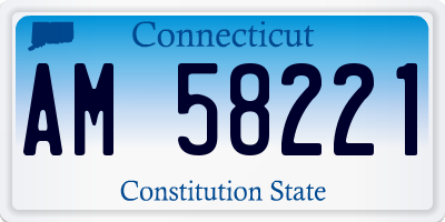 CT license plate AM58221
