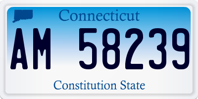 CT license plate AM58239
