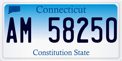 CT license plate AM58250
