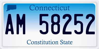 CT license plate AM58252