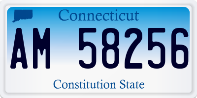 CT license plate AM58256