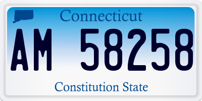 CT license plate AM58258