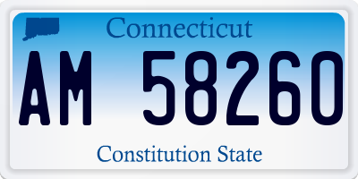 CT license plate AM58260