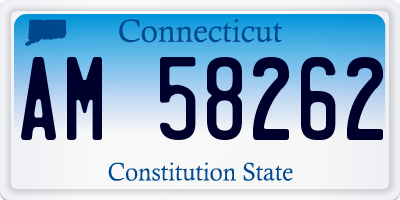 CT license plate AM58262