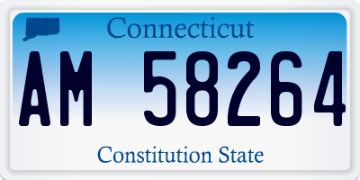CT license plate AM58264